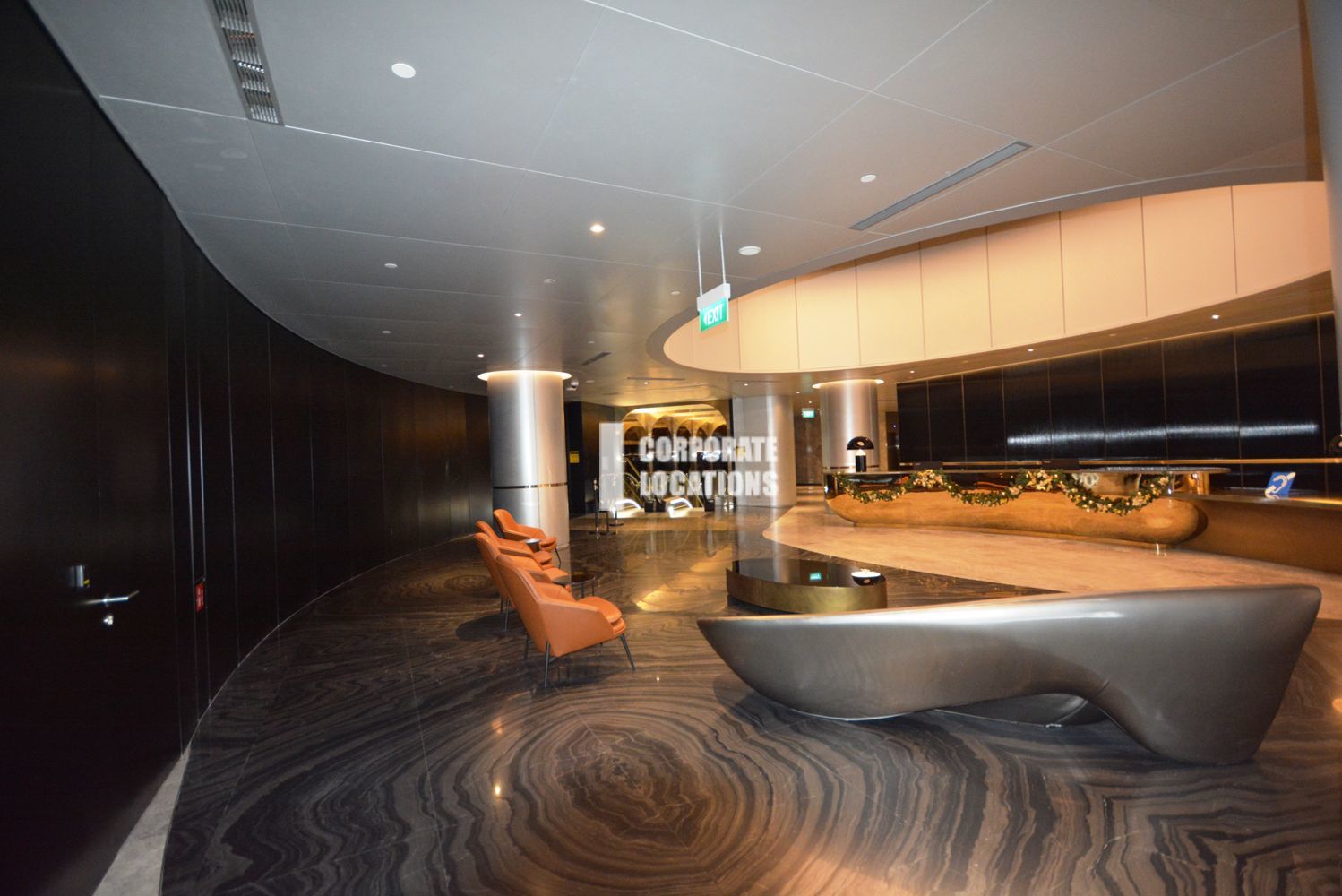 Typical Bare Space of Office to rent in 30 Raffles Place / BNI Tower - Raffles Place / Downtown